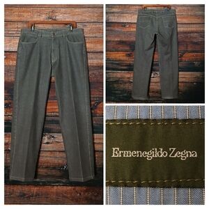 Ermenegildo Zegna Jeans Mens 36X30 Relaxed Straight Brown Denim Made in Italy